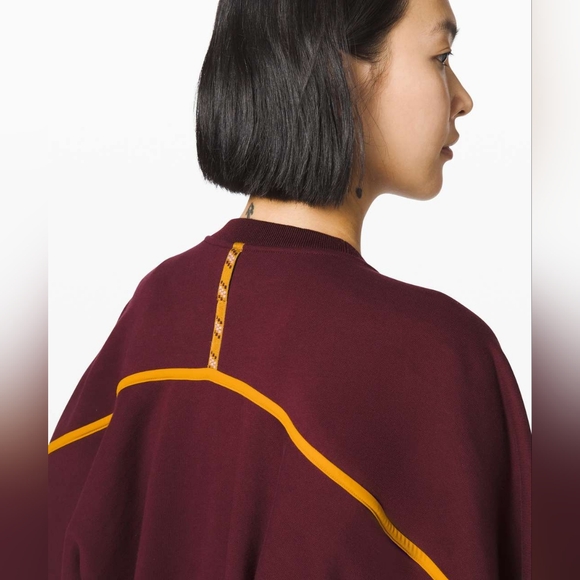Lululemon Face Forward Sweatshirt *lululemon x Roksanda in Garnet / Fools Gold - Picture 5 of 16